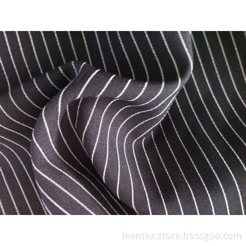 Black striped mini matt fabric for work clothes and trousers